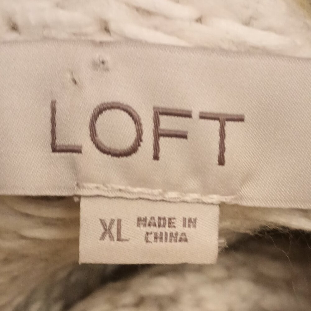 Loft Size XL Yellow and Gray Fair Isle Sweater (NWOT) - Picture 2 of 9